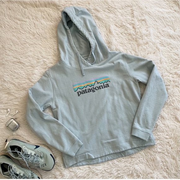 Patagonia Mint Pastel Hoodie Sweater Size M - Picture 4 of 11